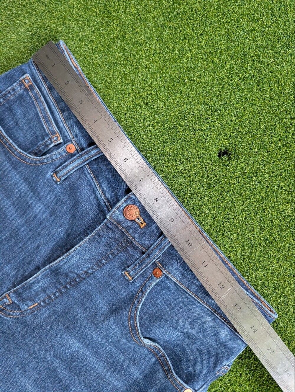 Madewell Womens Sussex Wash Blue Curvy High Rise Skinny Jeans Size 27 - Picture 11 of 15